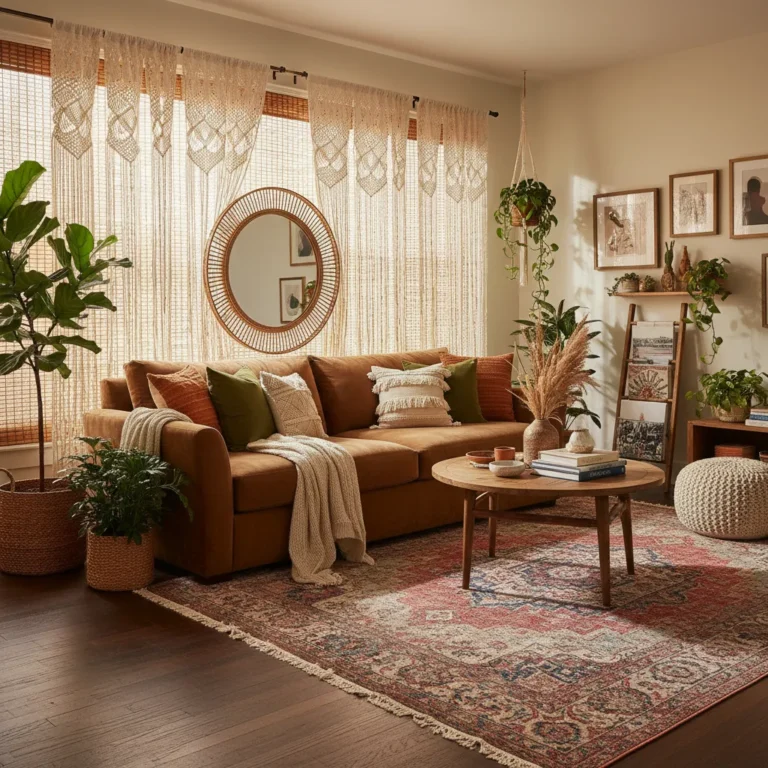 17 Boho Curtain Ideas That Make Your Living Room Feel So Cozy