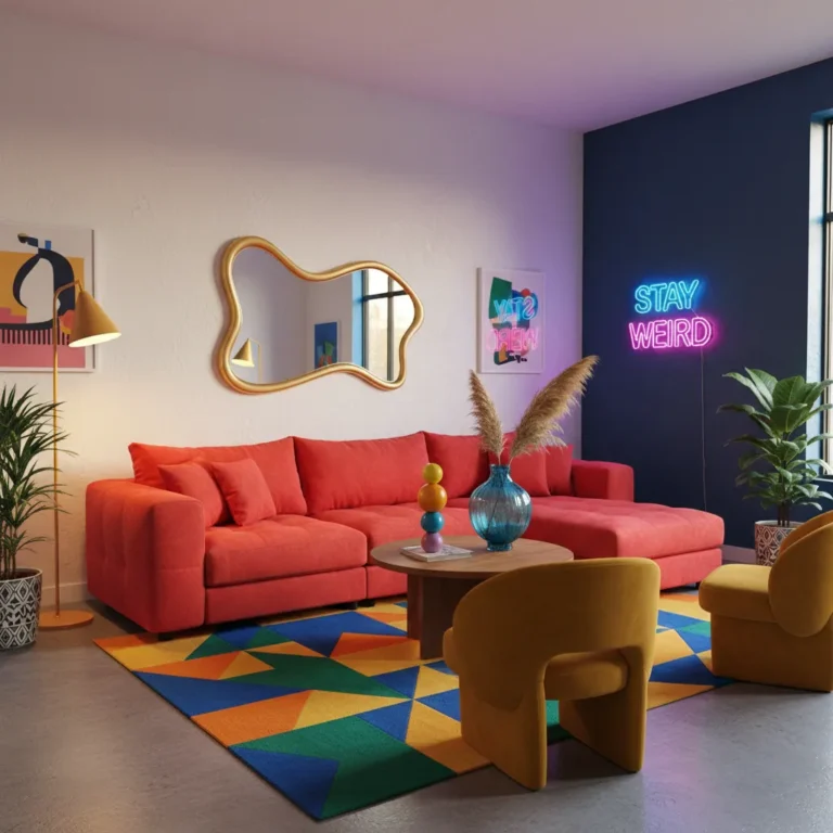 How to Style a FunHaus Living Room (Bold, Colorful & Statement-Worthy)