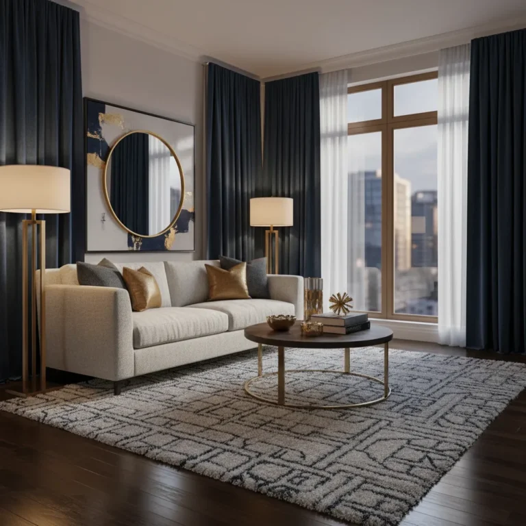 15 Dark-Toned Curtain Ideas for a Luxurious Living Room Makeover